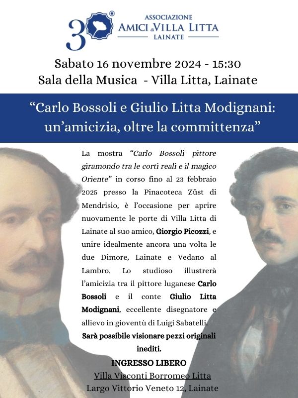 Carlo Bossoli e Giulio Litta Modigliani: un'amicizia oltre la committenza